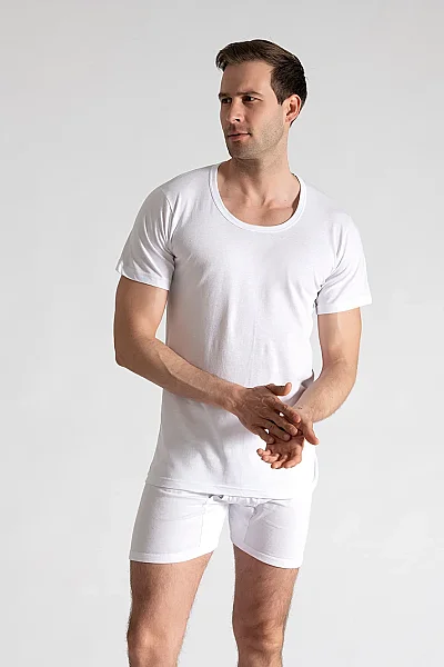 0002 Seher Erkek Penye Bisiklet 6'lı Paket Beyaz