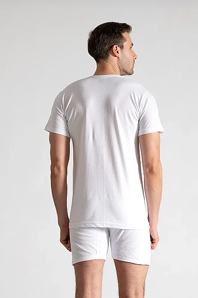 0002 Seher Erkek Penye Bisiklet 6'lı Paket Beyaz (1)