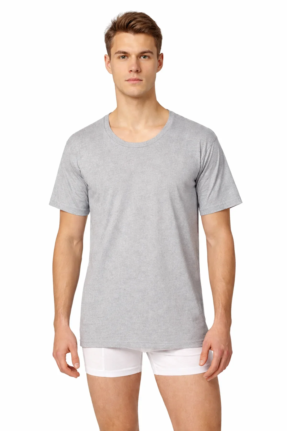 0002 Seher Erkek Penye Bisiklet 6'lı Paket Gri - 1