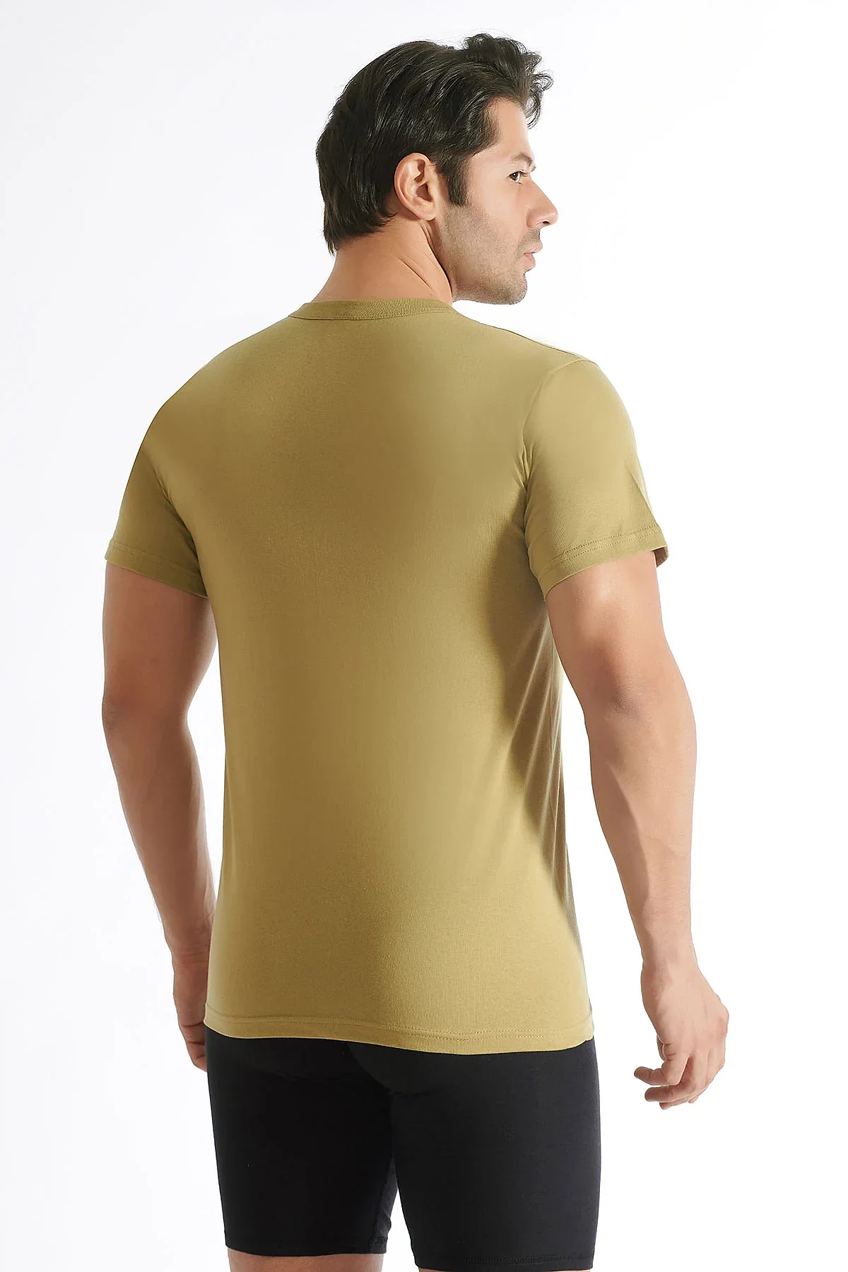 0003 Seher Erkek Penye Sıfıryaka Yeni Haki 6'lı Paket - 2