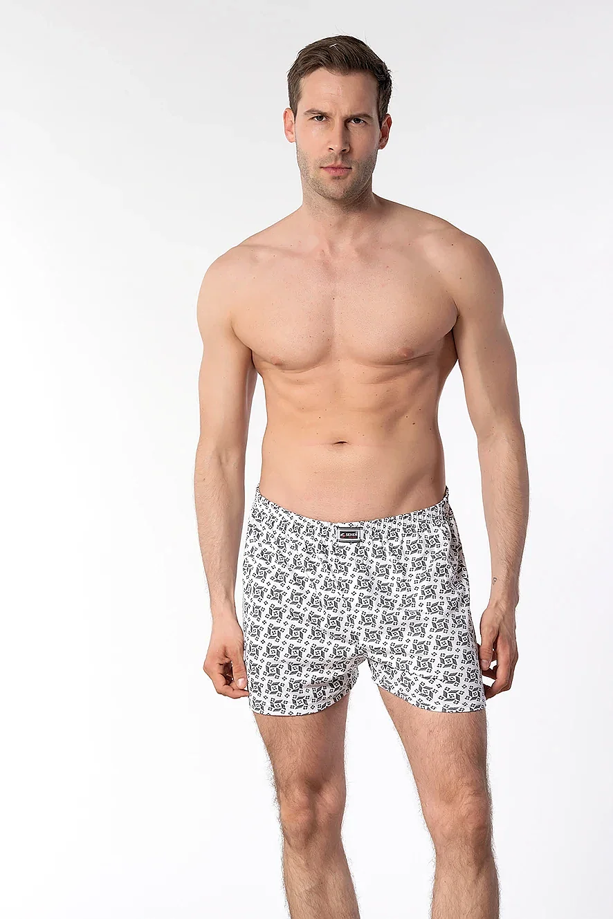0007 Seher Erkek Desenli Boxer 10'lu Paket - 1
