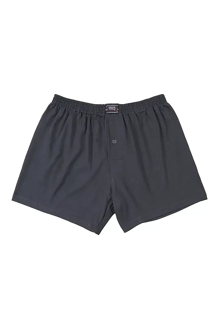 0008 Seher Erkek Düz Boxer 10'lu Paket Füme - 2