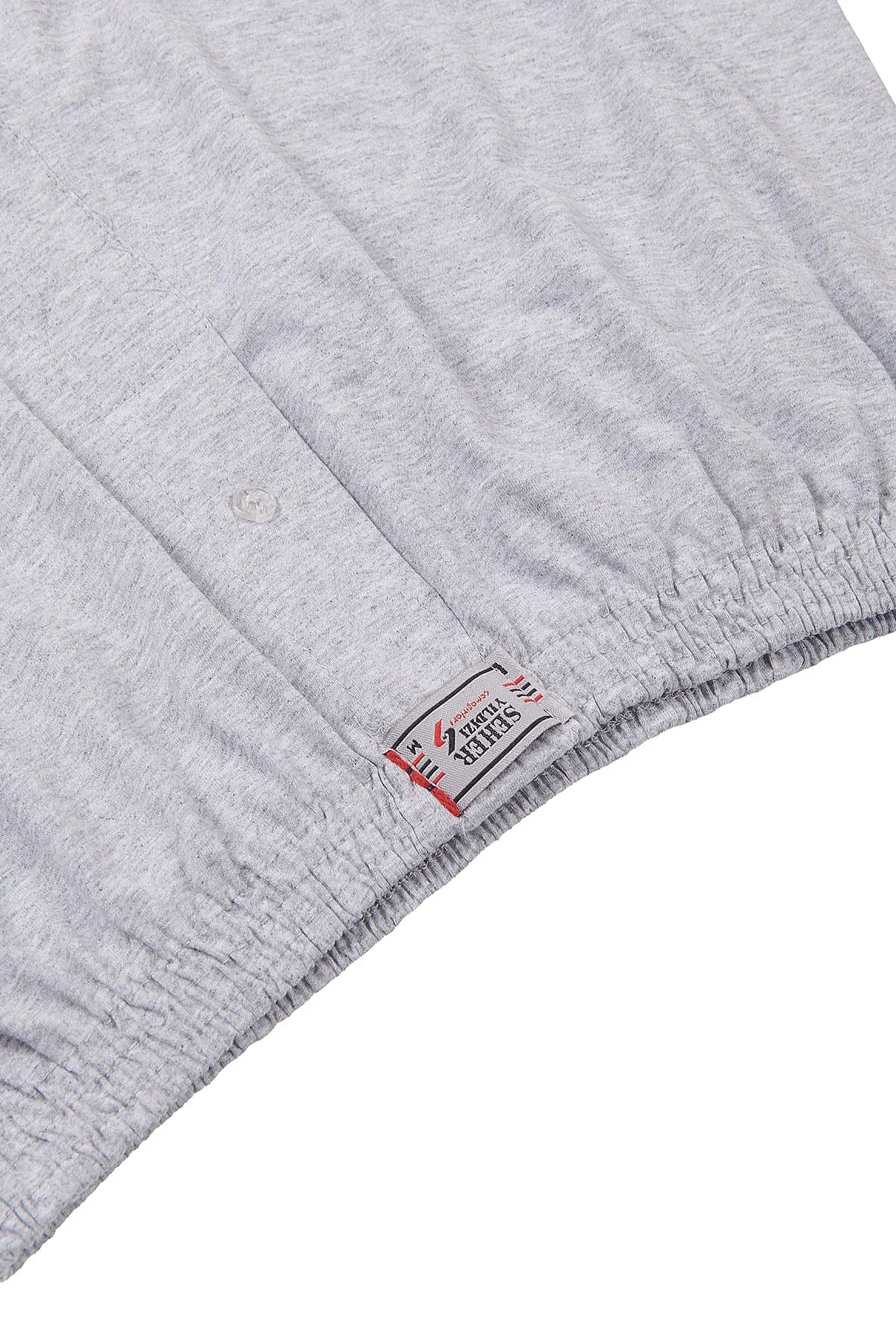 0008 Seher Erkek Düz Boxer 10'lu Paket Gri - 6