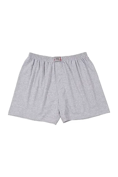 0008 Seher Erkek Düz Boxer 10'lu Paket Gri (1)