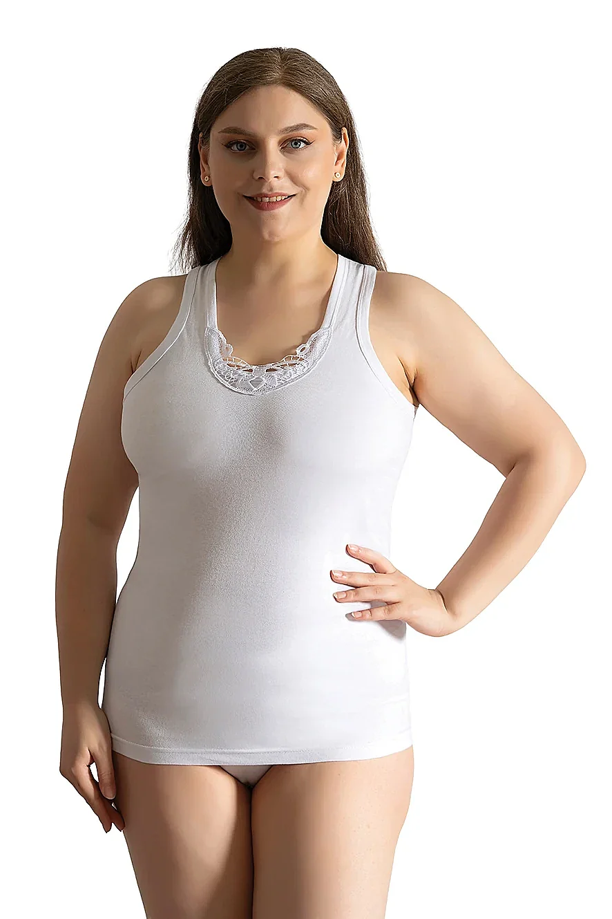0012 Seher Kadın Geniş Askılı Hazıryaka 6'lı Paket - 1