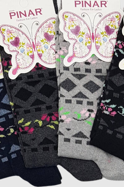 0029 Pınar Kadın Mevsimlik Çorap 12li Paket 5 - 2