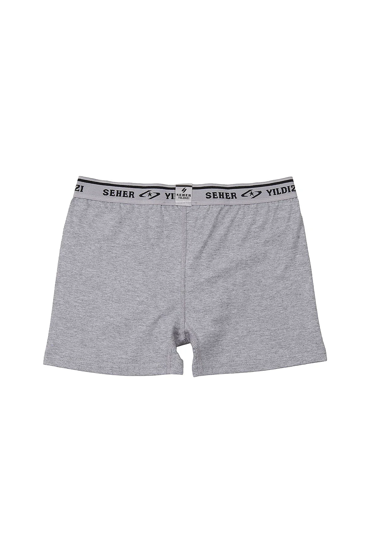 0060 Seher Erkek Elastan Boxer 6'lı Paket Gri - 2