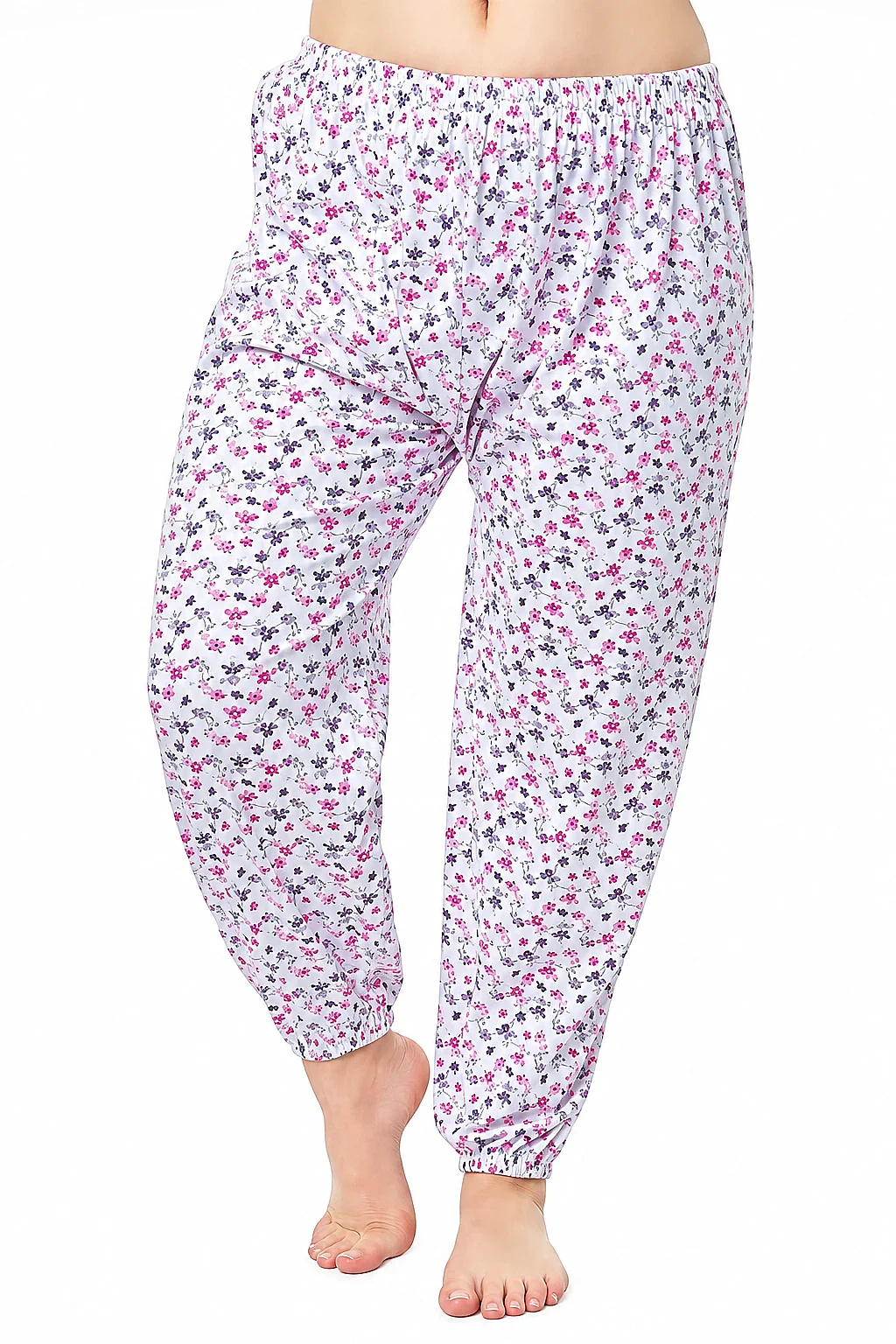 0065 Seher Kadın Emprime Pijama Lastikli 10'lu Paket - 1