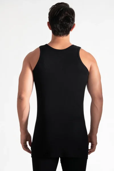 0101 Tutku Erkek Penye Atlet 6lı Siyah - 1