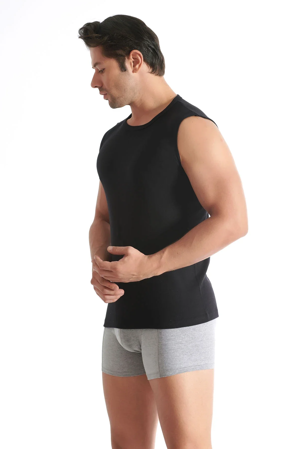 0108 Tutku Erkek Sıfırkol Fanila - 3