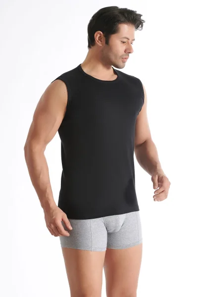 0108 Tutku Erkek Sıfırkol Fanila - 4