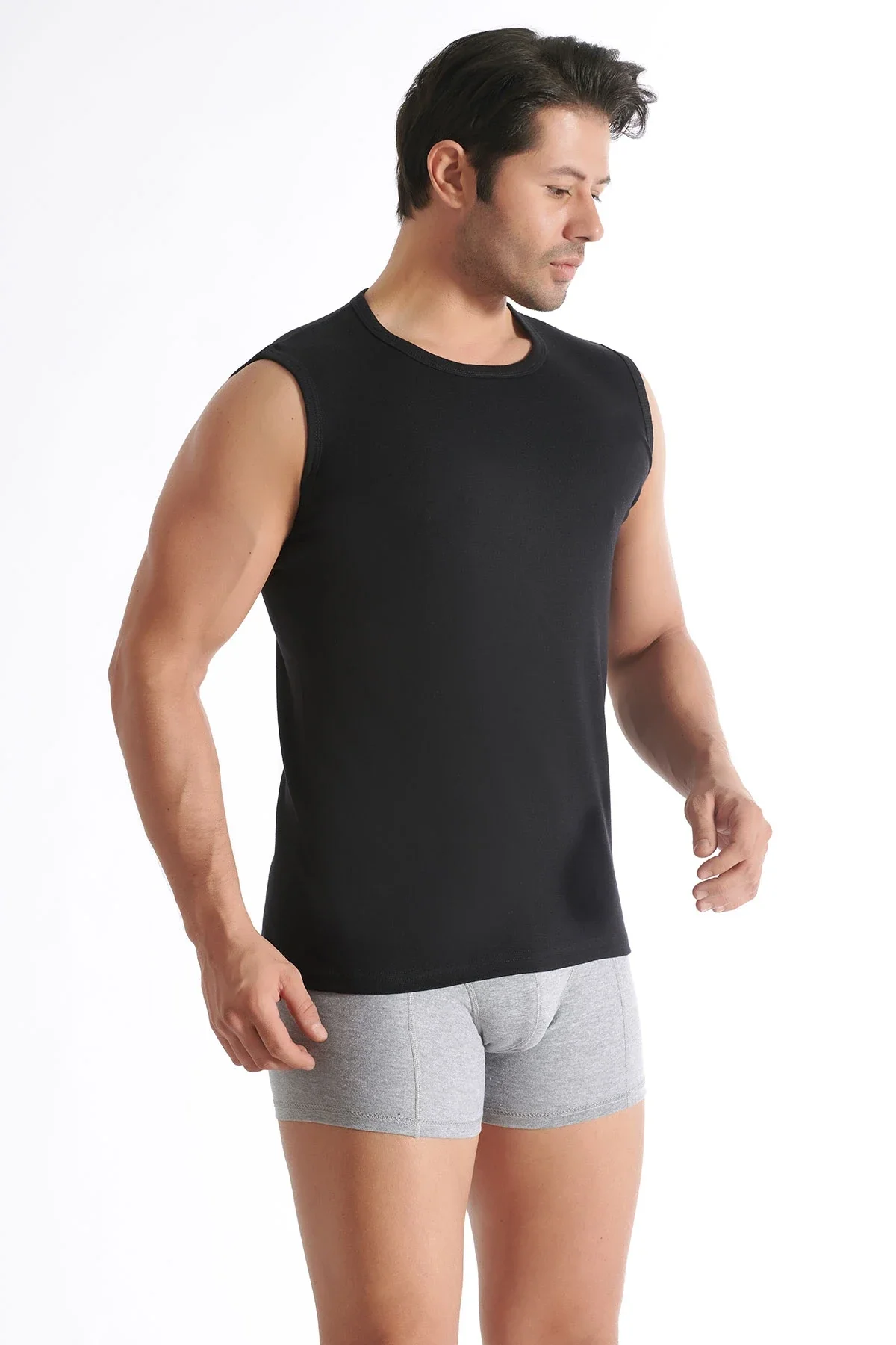 0108 Tutku Erkek Sıfırkol Fanila - 4