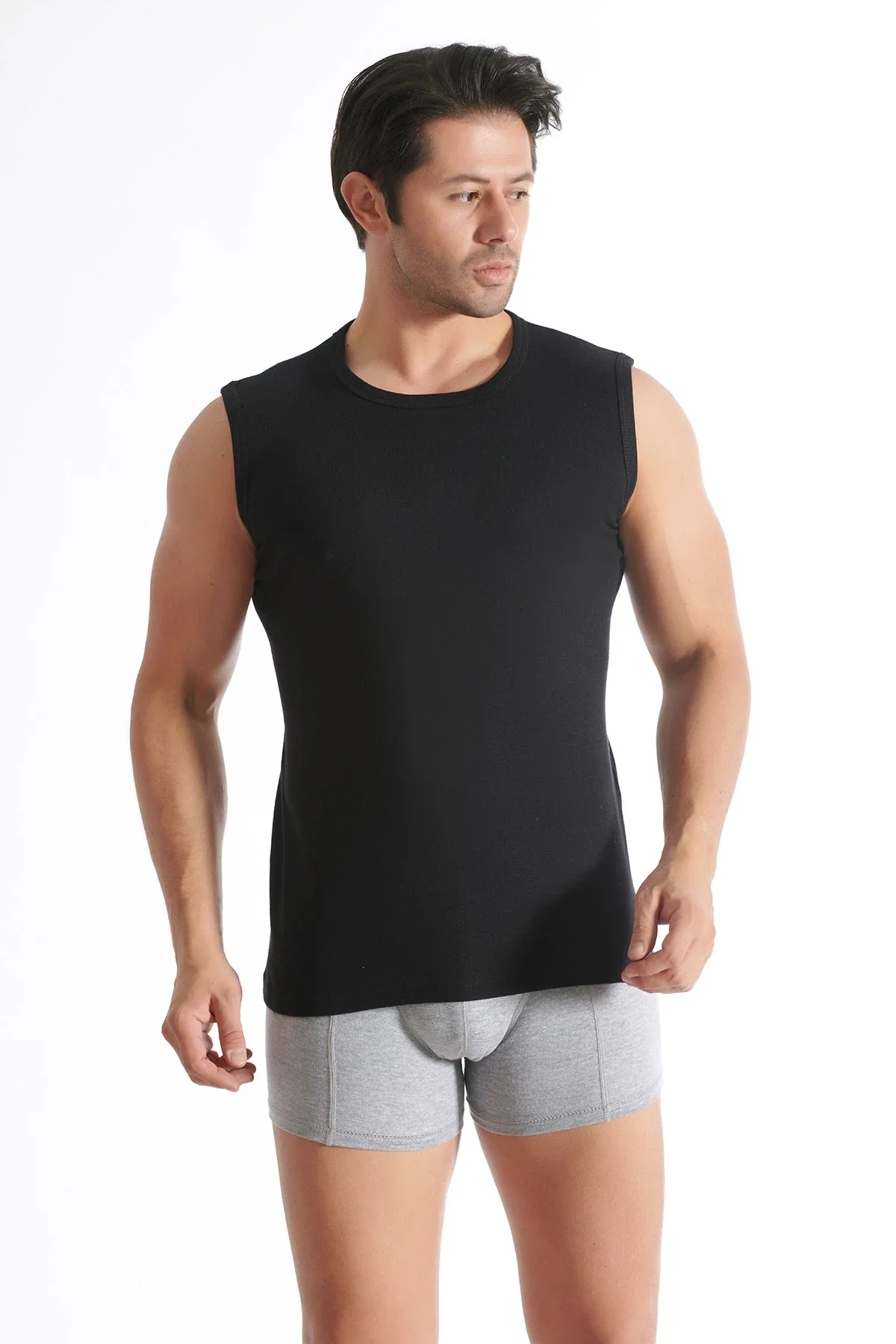 0108 Tutku Erkek Sıfırkol Fanila - 1