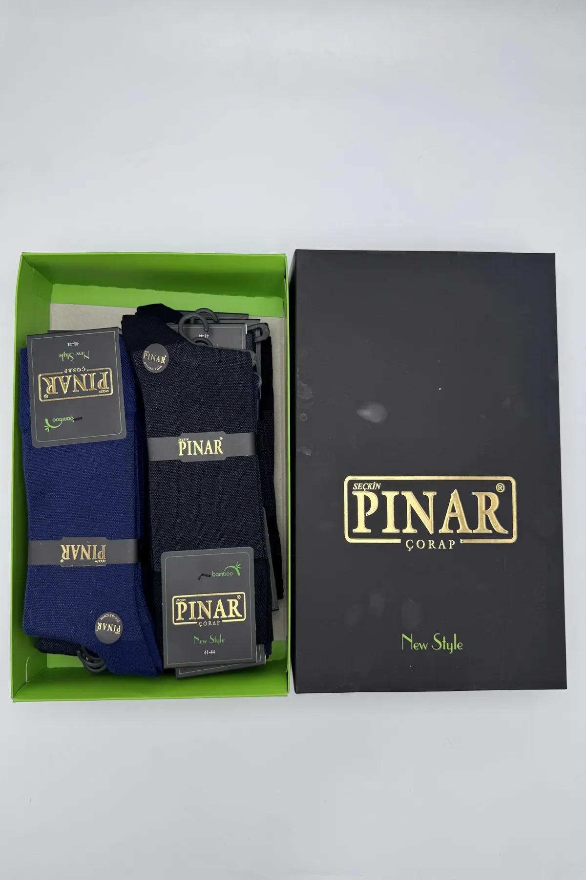 0111 Pınar Erkek Bambu Kutulu Çorap 12'li - 3