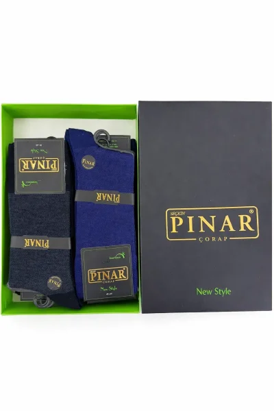 0111 Pınar Erkek Bambu Kutulu Çorap 12'li M10 - PINAR ÇORAP (1)