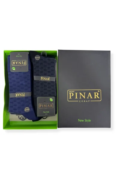 0111 Pınar Erkek Bambu Kutulu Çorap 12li M12 - PINAR ÇORAP (1)