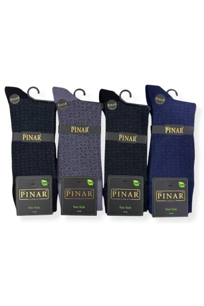 0111 Pınar Erkek Bambu Kutulu Çorap 12li M14 