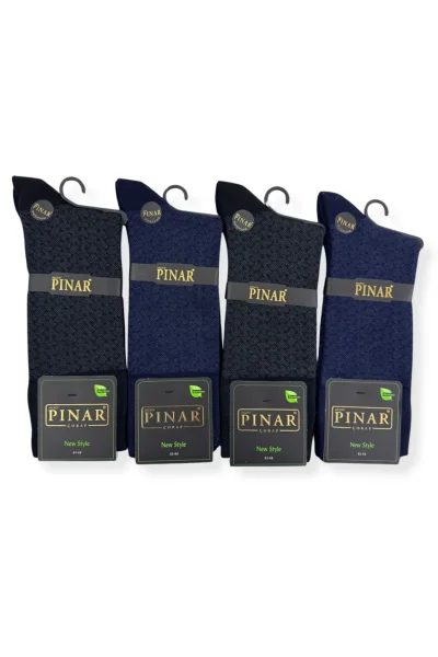 0111 Pınar Erkek Bambu Kutulu Çorap 12li M18 