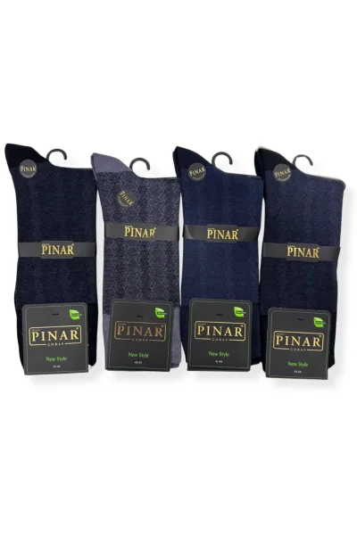 0111 Pınar Erkek Bambu Kutulu Çorap 12li M20 