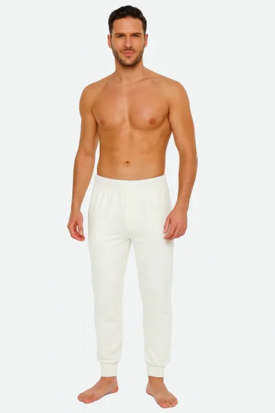 0113 Tutku Erkek İnterlok Pijama Krem 