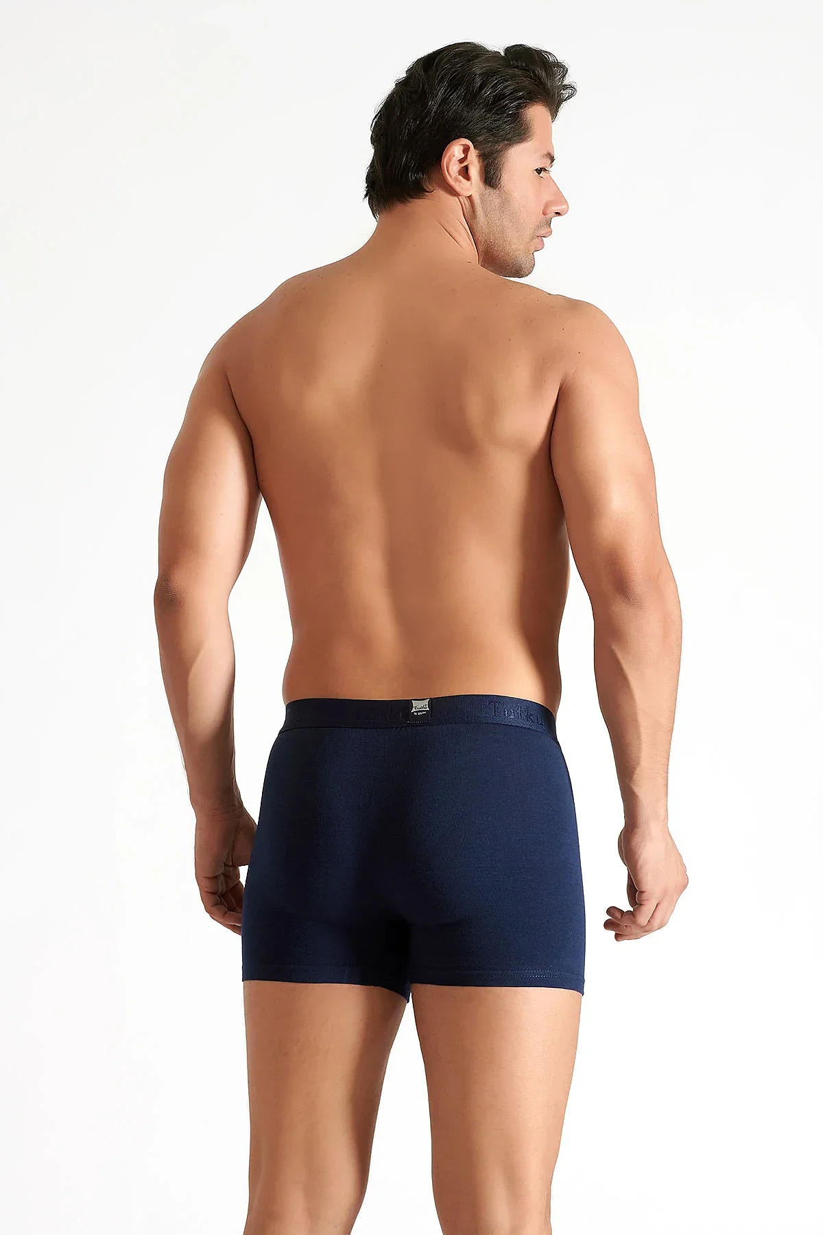 0114 Tutku Erkek Elastan Boxer 6'lı Lacivert - 2