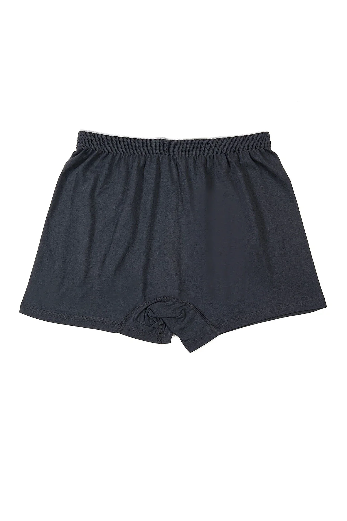 0117 Tutku Erkek Penye Düz Boxer 10'lu Paket Füme - 5