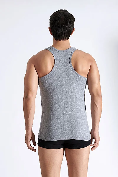 0118 Tutku Erkek Ribana Spor Atlet 6'lı Paket Gri