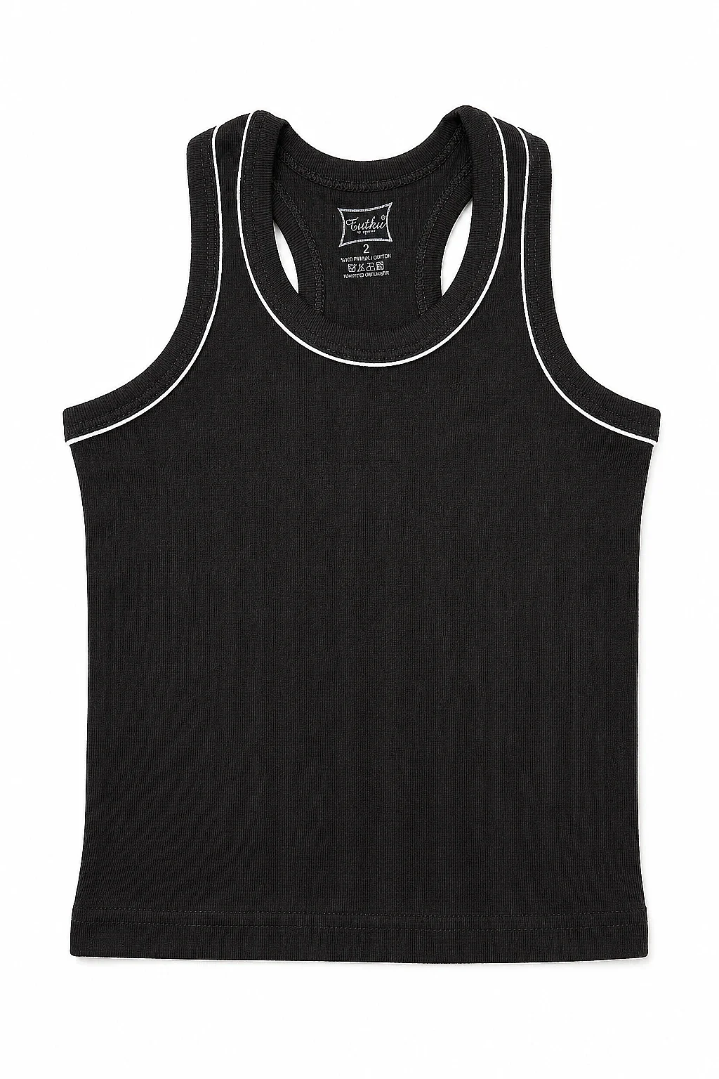 0130 Tutku Çocuk Spor Atlet 6'lı Paket Siyah - 1