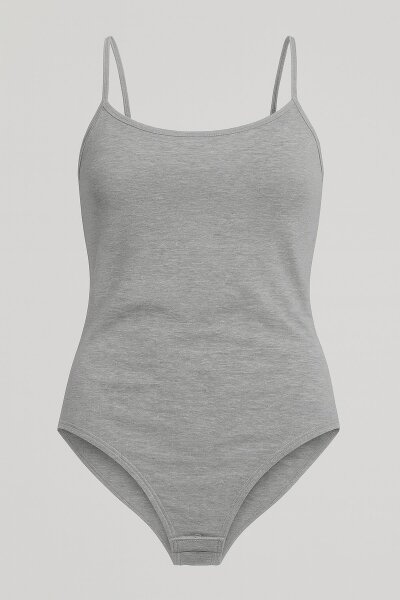 0148 Tutku Kadın Elastan İp Askı Badİ 6'lı Gri - TUTKU