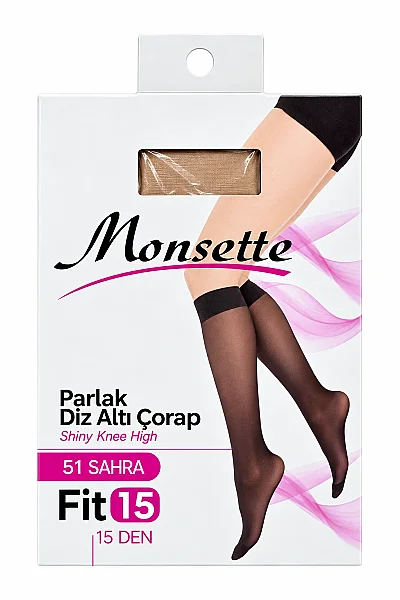 021 Monsette Fit 15 Dizaltı Çorap 12'li Sahra