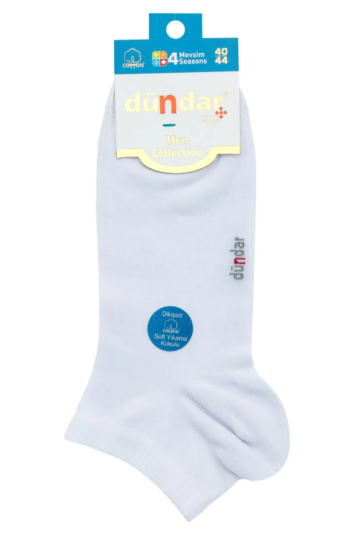 0300 Dündar Erkek Penye Patik 12'li Beyaz - 1