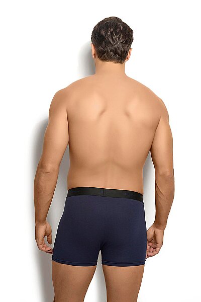0321 Jiber Erkek Modal Pamuk Boxer 6lı Lacivert - JİBER (1)
