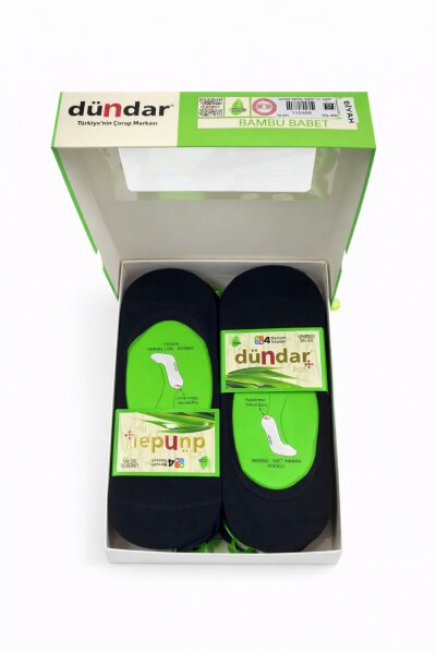 0669 Dündar Bambu Babet 12li Siyah - DÜNDAR ÇORAP (1)