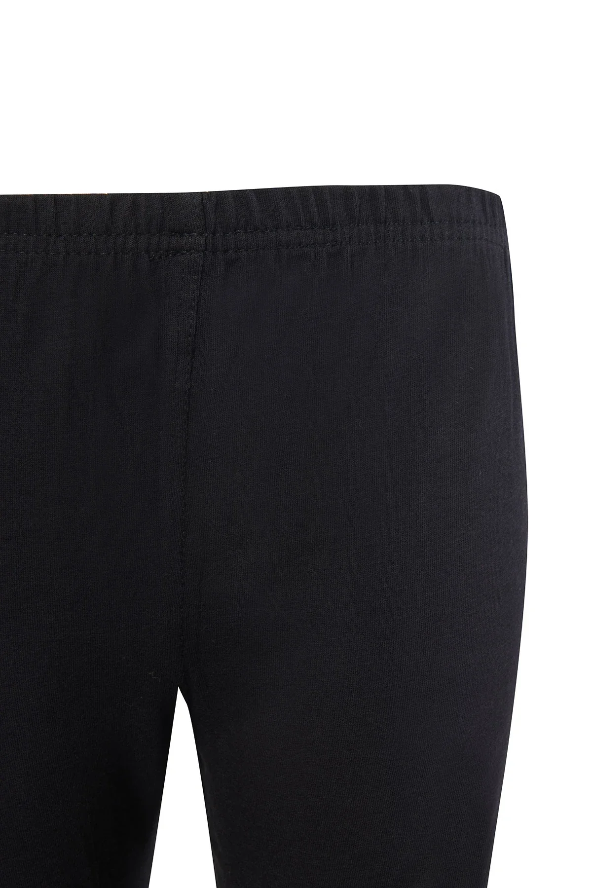 0845 Tutku Kız Elastan Kısa Tayt 6lı Siyah - 2