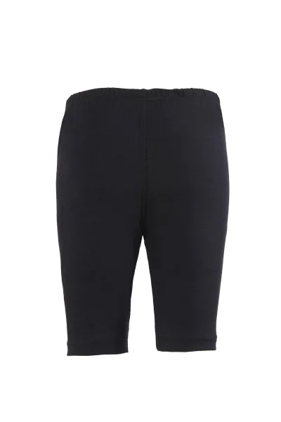 0845 Tutku Kız Elastan Kısa Tayt 6lı Siyah - 3