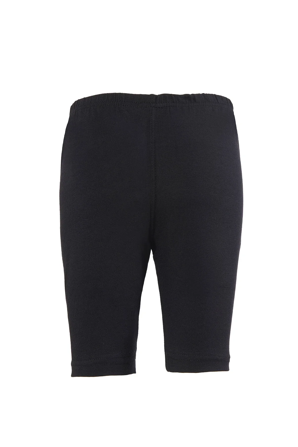 0845 Tutku Kız Elastan Kısa Tayt 6lı Siyah - 3