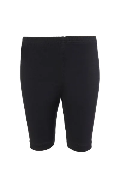 0845 Tutku Kız Elastan Kısa Tayt 6lı Siyah - 4