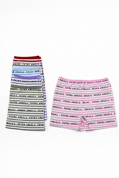 0969 Tutku Kadın Bloom Boxer Şort 6lı - 3