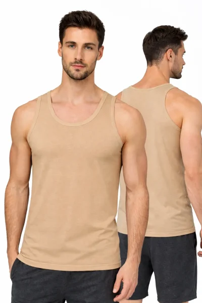 1043 Berrak Erkek Yazlık Modal Atlet 6'lı Ten 