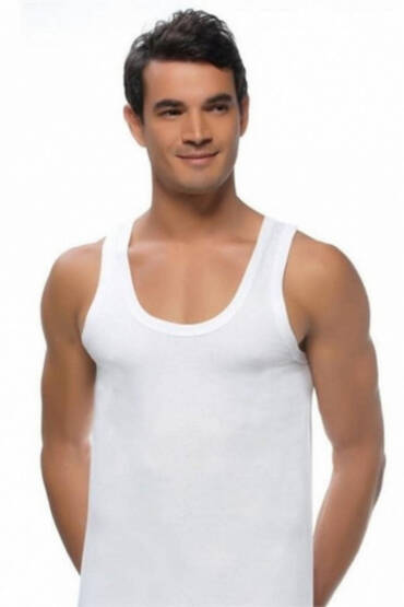 1063 Sedef Erkek Penye Tekli Atlet 6'lı Paket - SEDEF YILDIZI