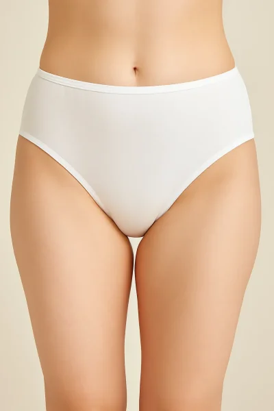 1065 Sedef Kadın Düz Bikini 12'li Beyaz 
