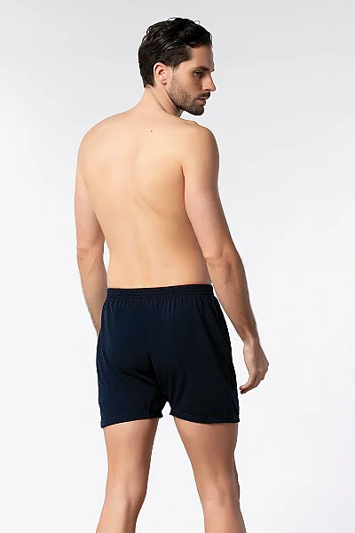 1101 Elit Erkek Havlu Bel Düz Boxer 10lu Siyah (1)
