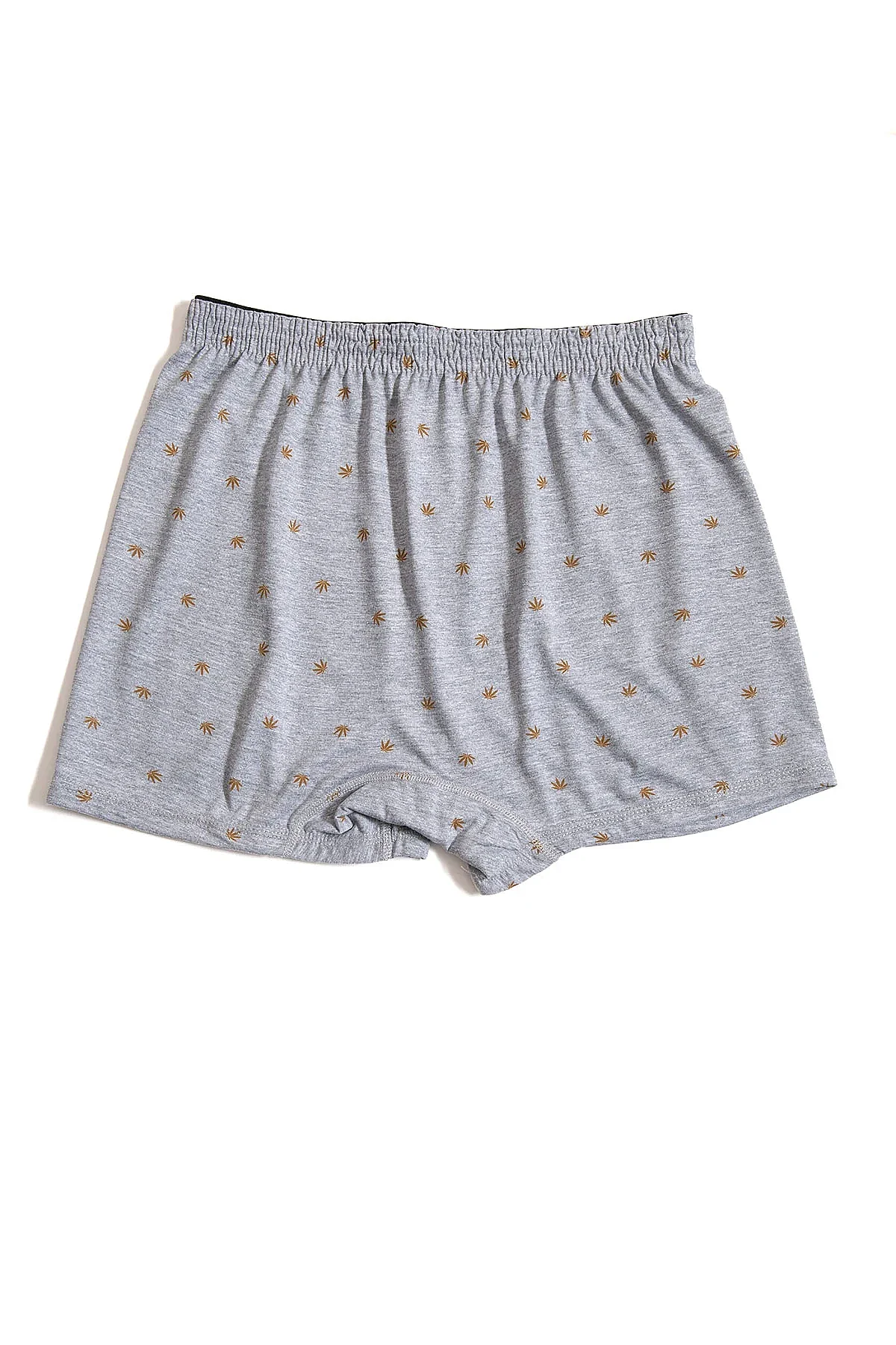 1102 Elit Erkek Havlu Bel Desenli Boxer 10lu Gri - 7