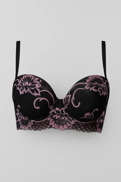 1153 Ebru Silikonlu Dantelli Destekli Sütyen 6'lı Karışık