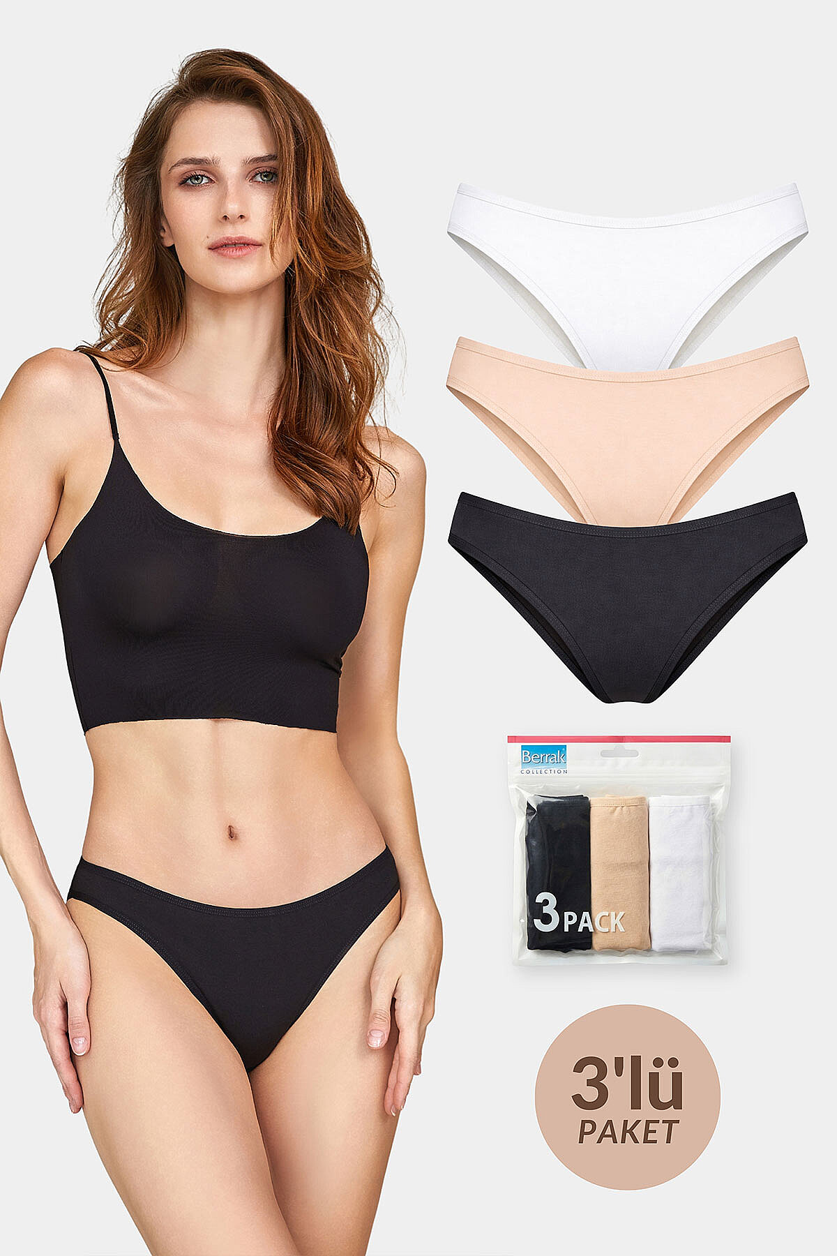 12000 Berrak Kadın 3lü Bikini - 1