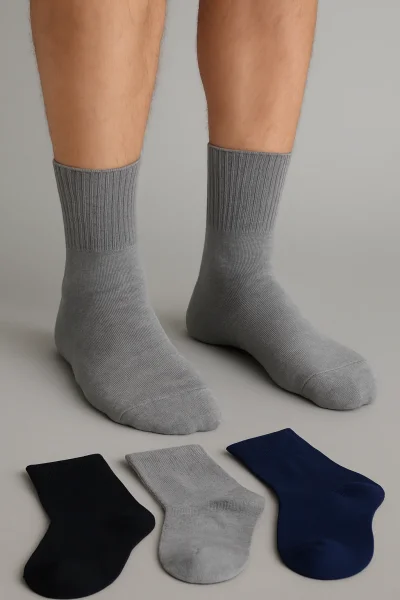 1231 Pınar Erkek Bambu Kutulu Konç 12'li Karışık