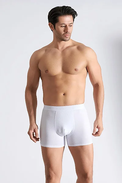 1251 Elit Erkek Modal Boxer 6'lı Beyaz - 3
