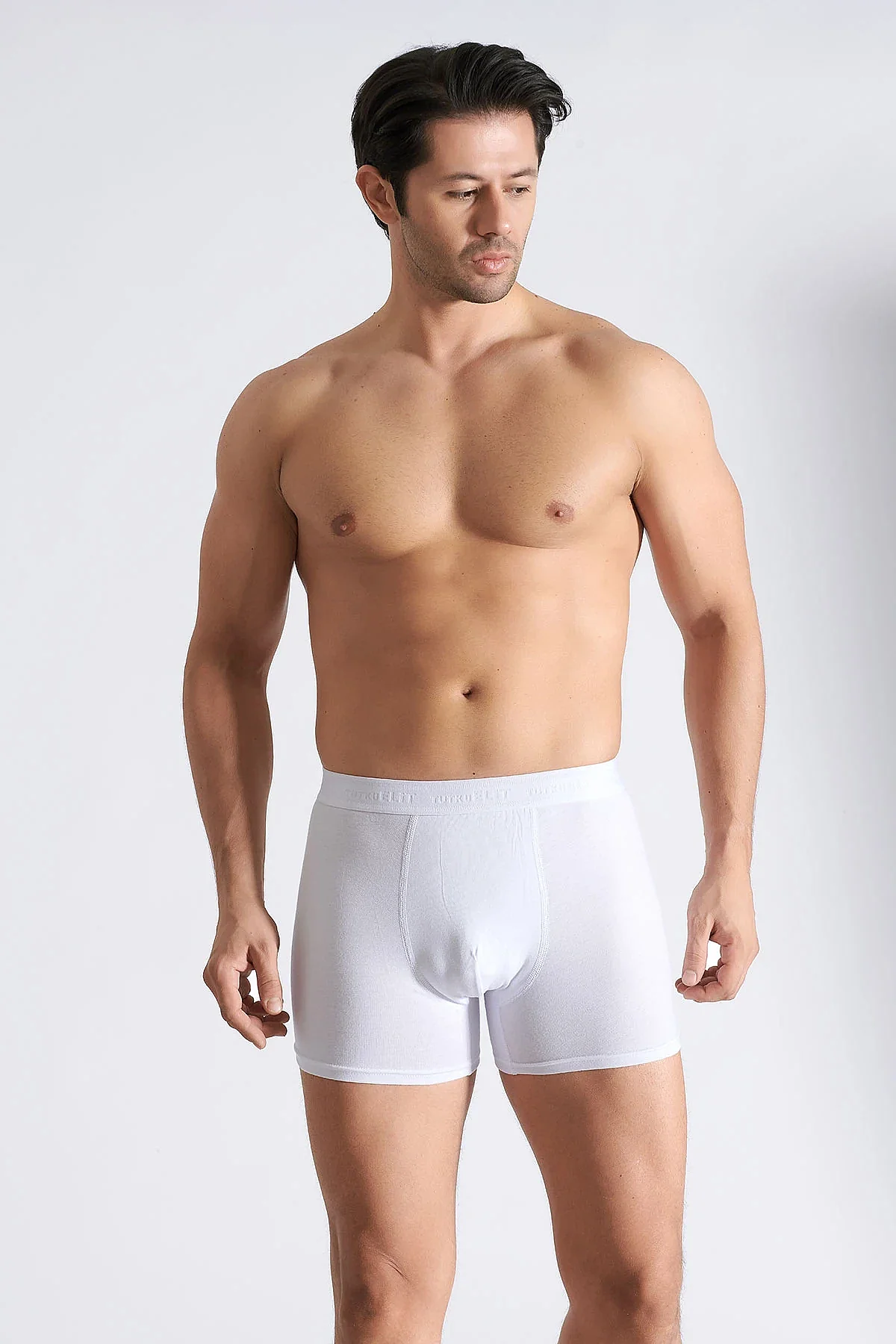1251 Elit Erkek Modal Boxer 6'lı Beyaz - 3