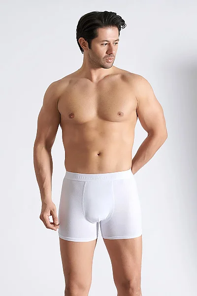 1251 Elit Erkek Modal Boxer 6'lı Beyaz - 8