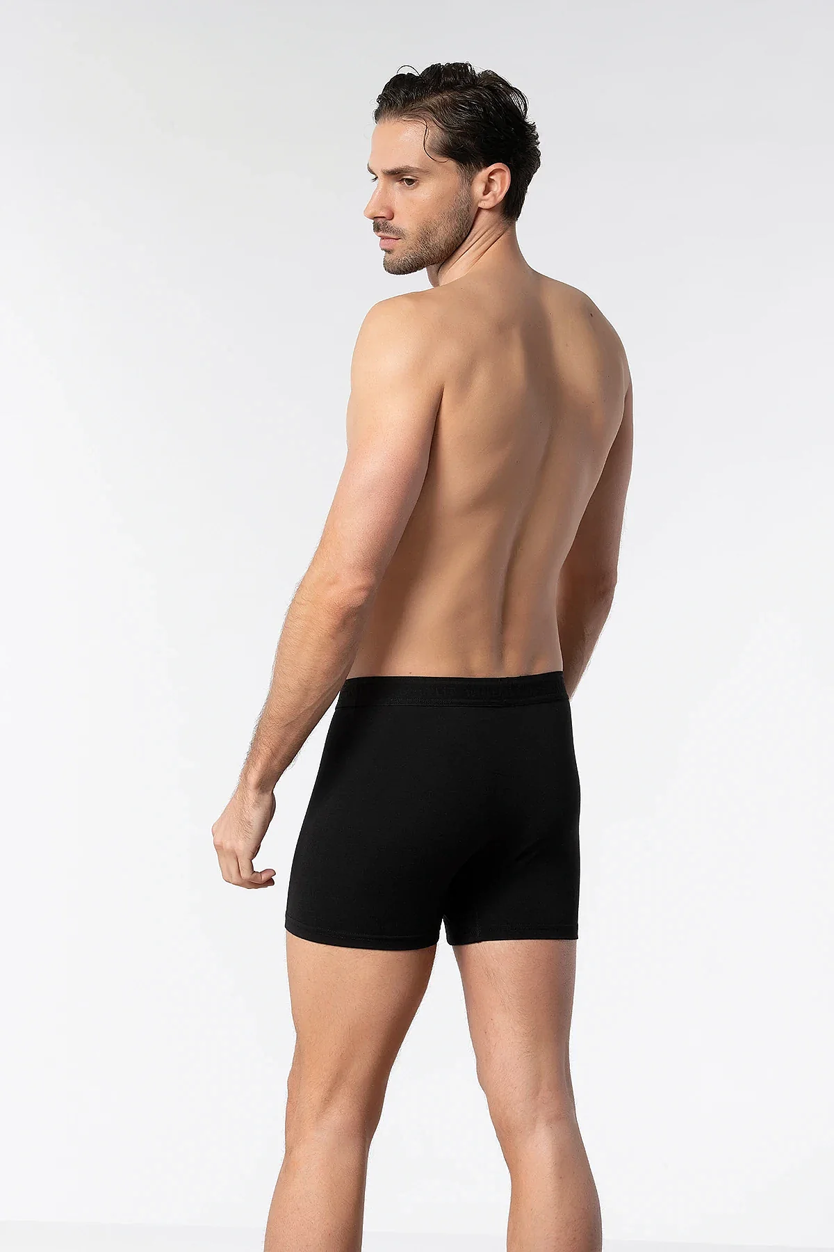 1251 Elit Erkek Modal Boxer 6'lı Siyah - 4